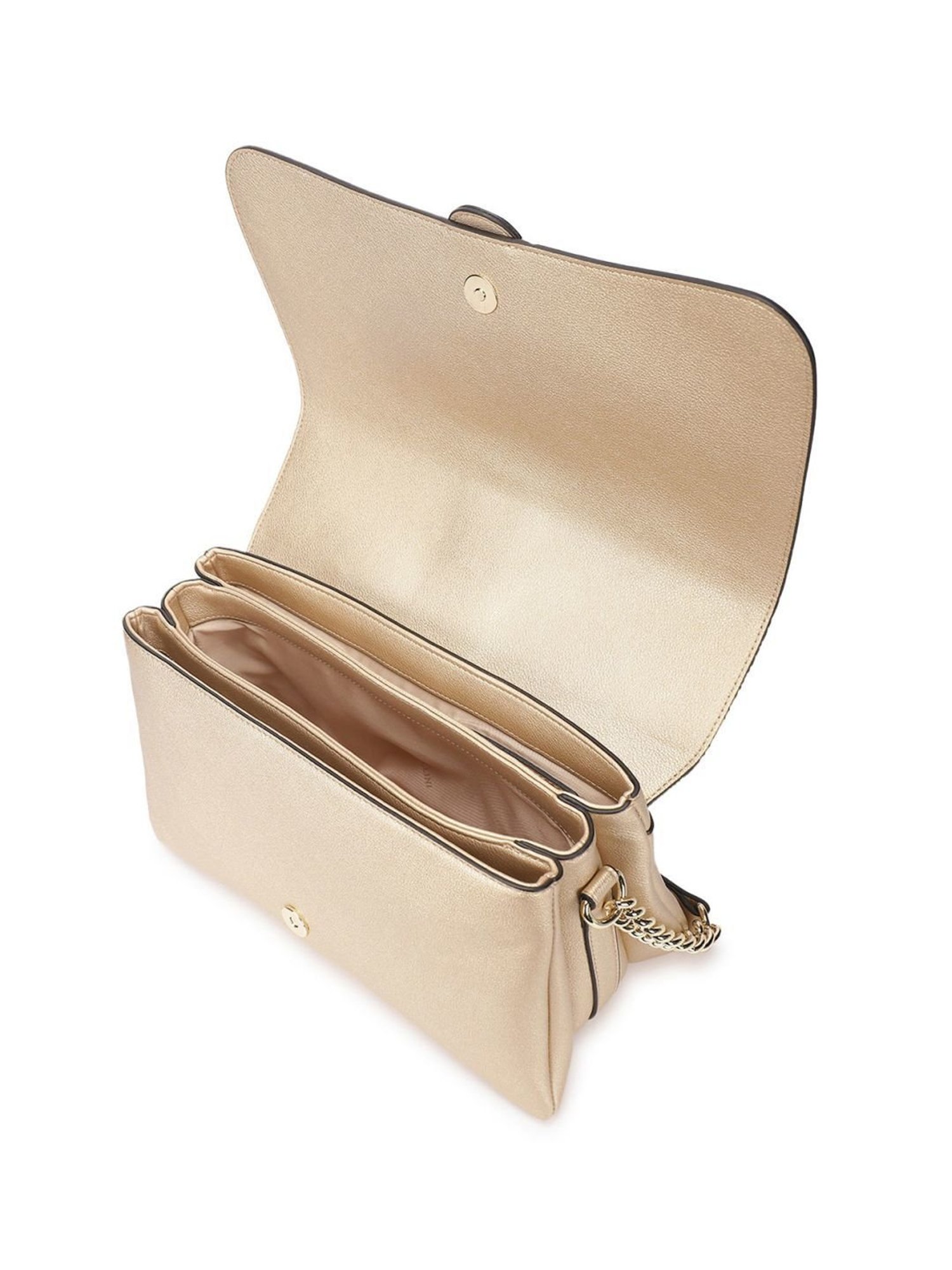 Pollini Gold Large Cross Body Bag