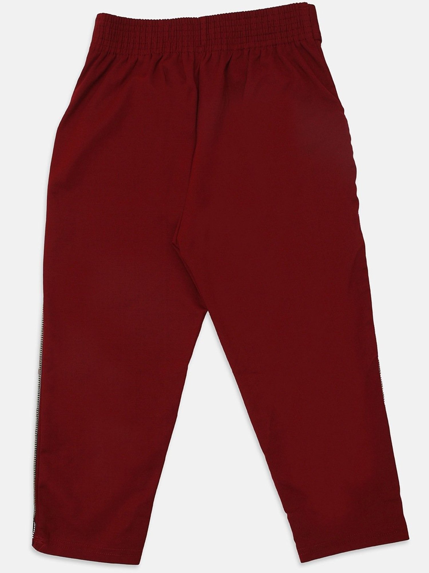 ZIAMA Girls Wine Striped Capri