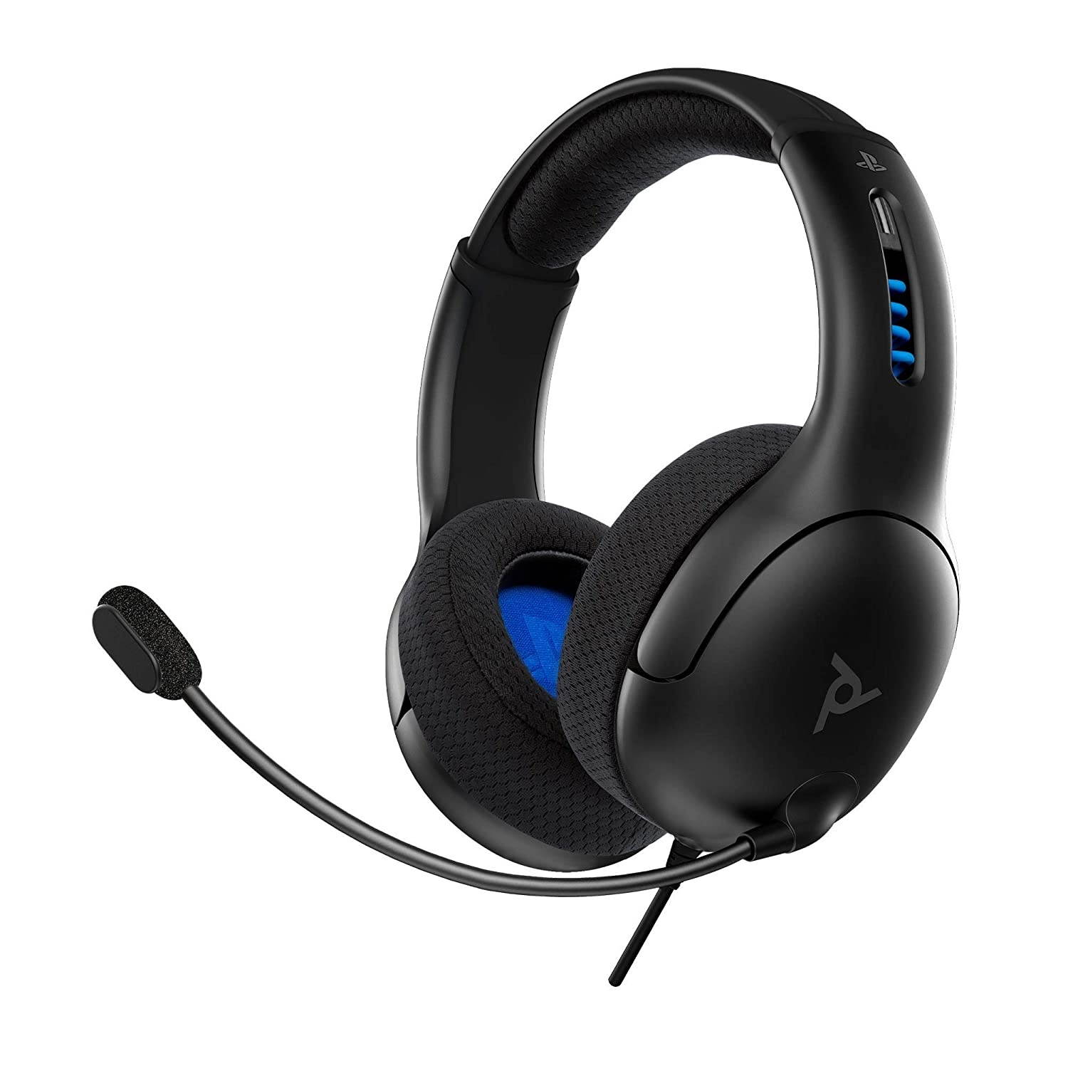 PDP Gaming LVL50 Wired Headset With Noise Cancelling Microphone: Black - PS5/PS4