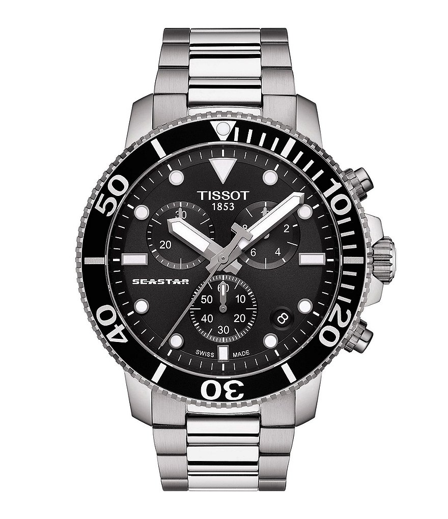Tissot Seastar 1000 Black Dial Chronograph Watch