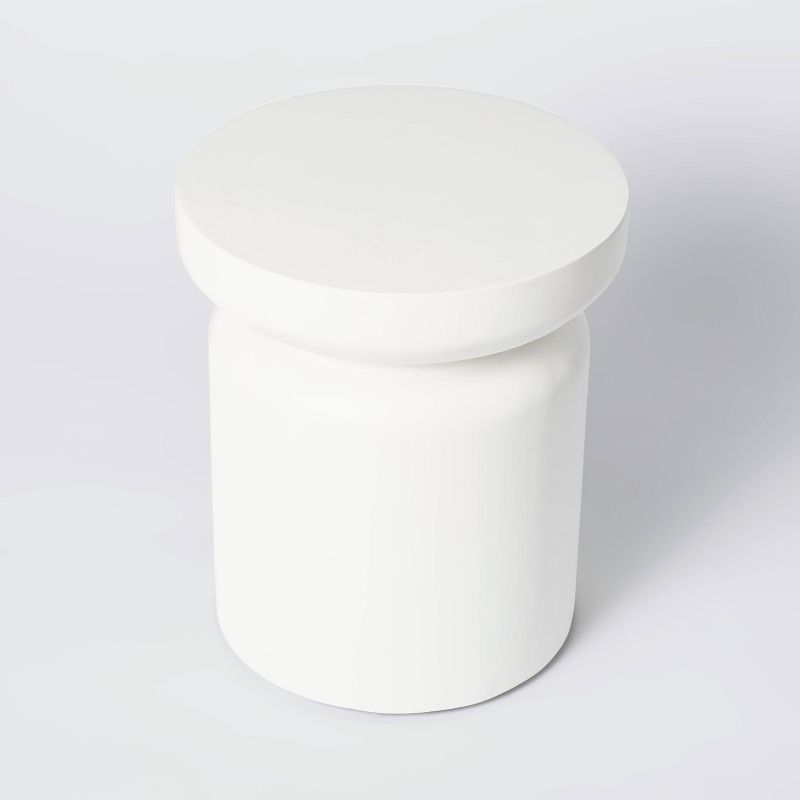 Aluminum Square Patio Side Table - Brown - Crestlive Products