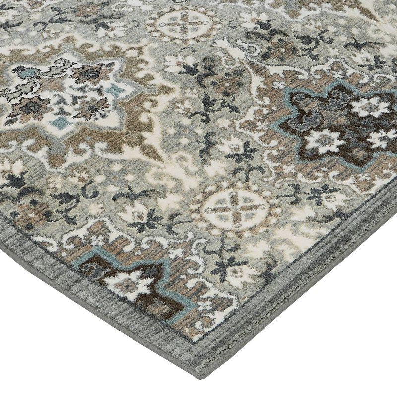 Cream Floral Woven Area Rug 8'X11' - Karastan
