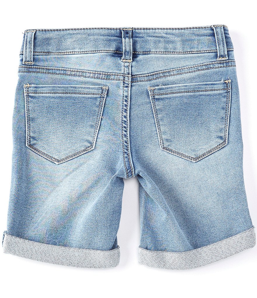 Hippie Girl Little Girls 4-6X Roll-Cuff Denim Bermuda Shorts