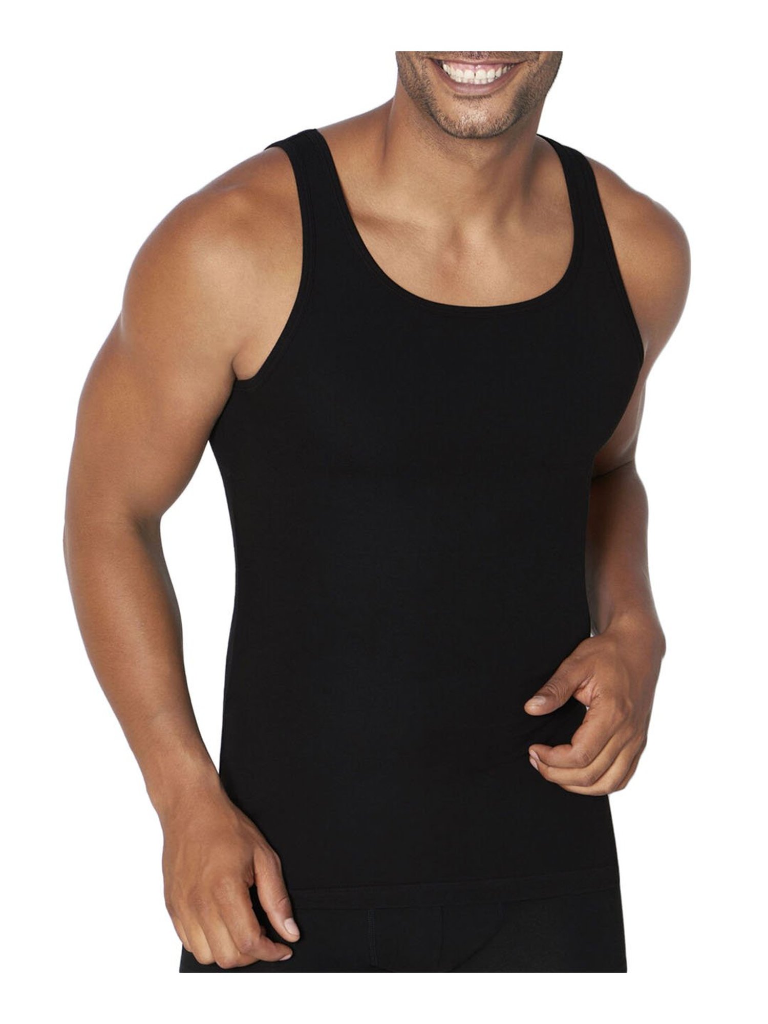 Sloggi Black Slim Fit Vest - Pack Of 2