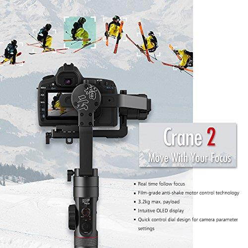 Zhiyun-Tech Crane-2 3-Axis Stabilizer with Follow Focus for Select Canon DSLRs