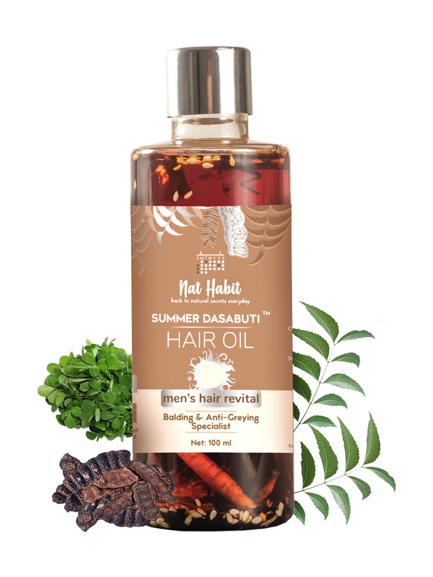 Qraa Men Red Onion Hair Oil - 100 ml