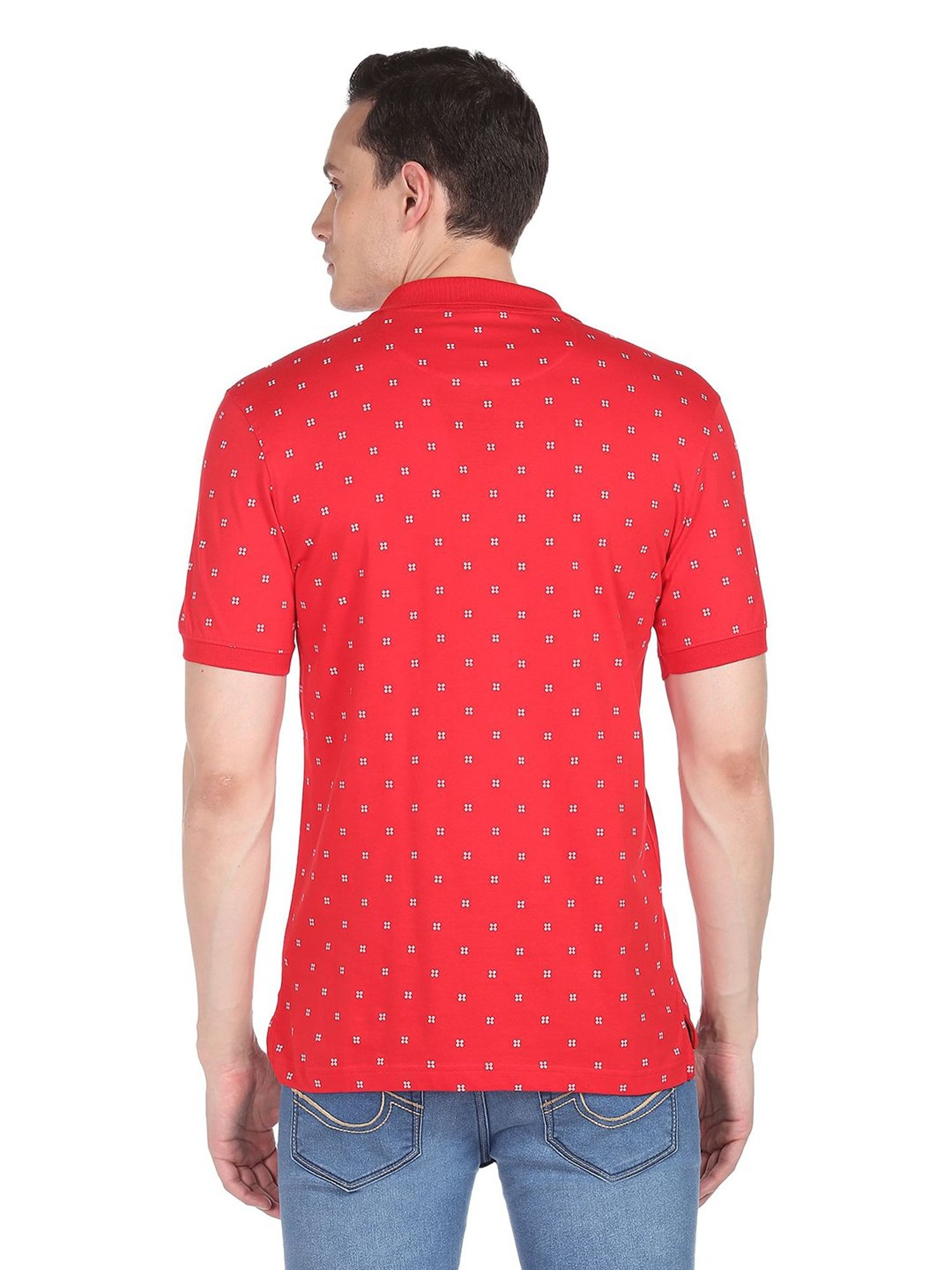 AD by Arvind Red Polo T-Shirt