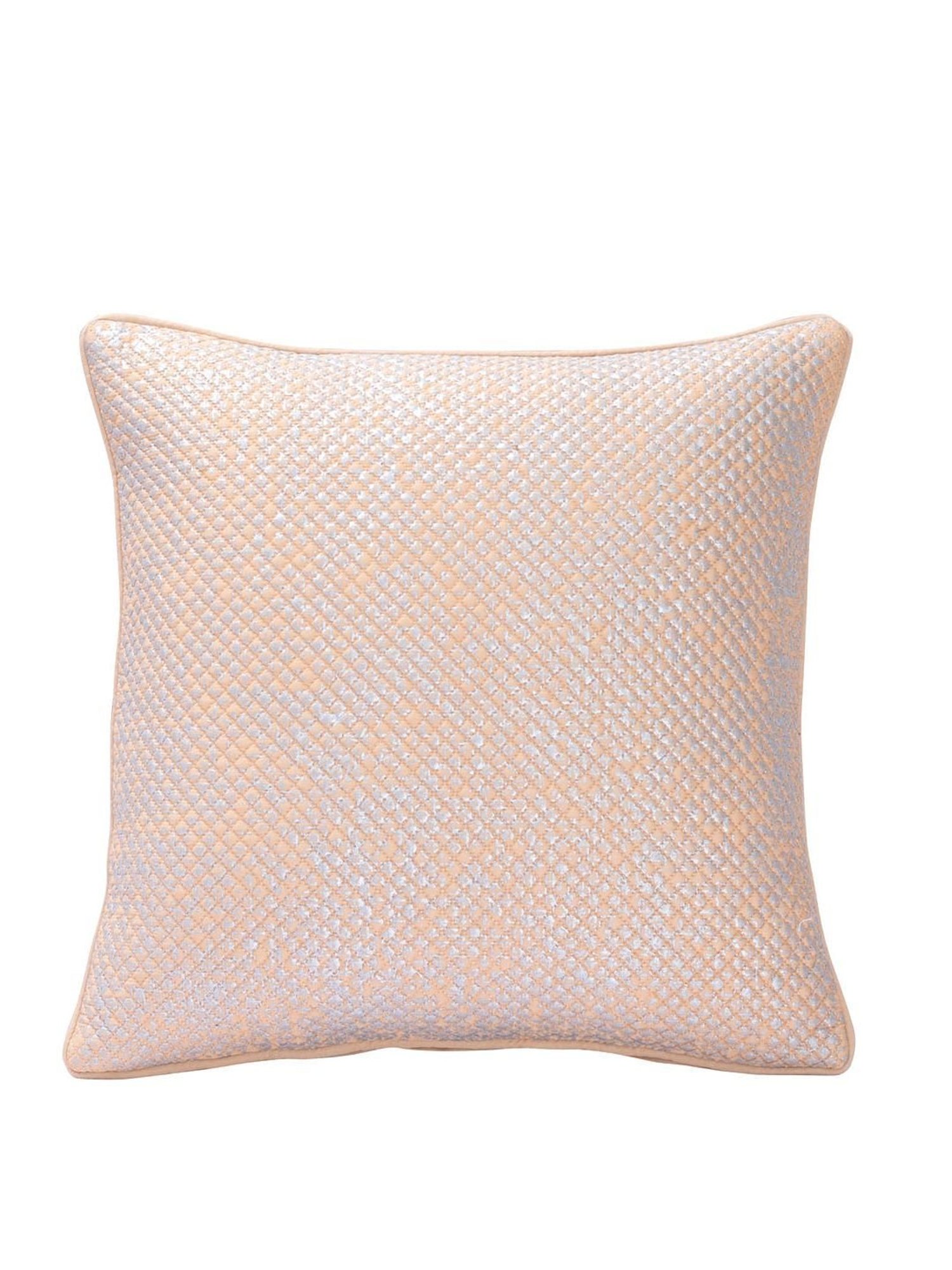 Maspar Printed Peach Cotton Vintage Nostalgic Attire Vint Flow Cushion Cover