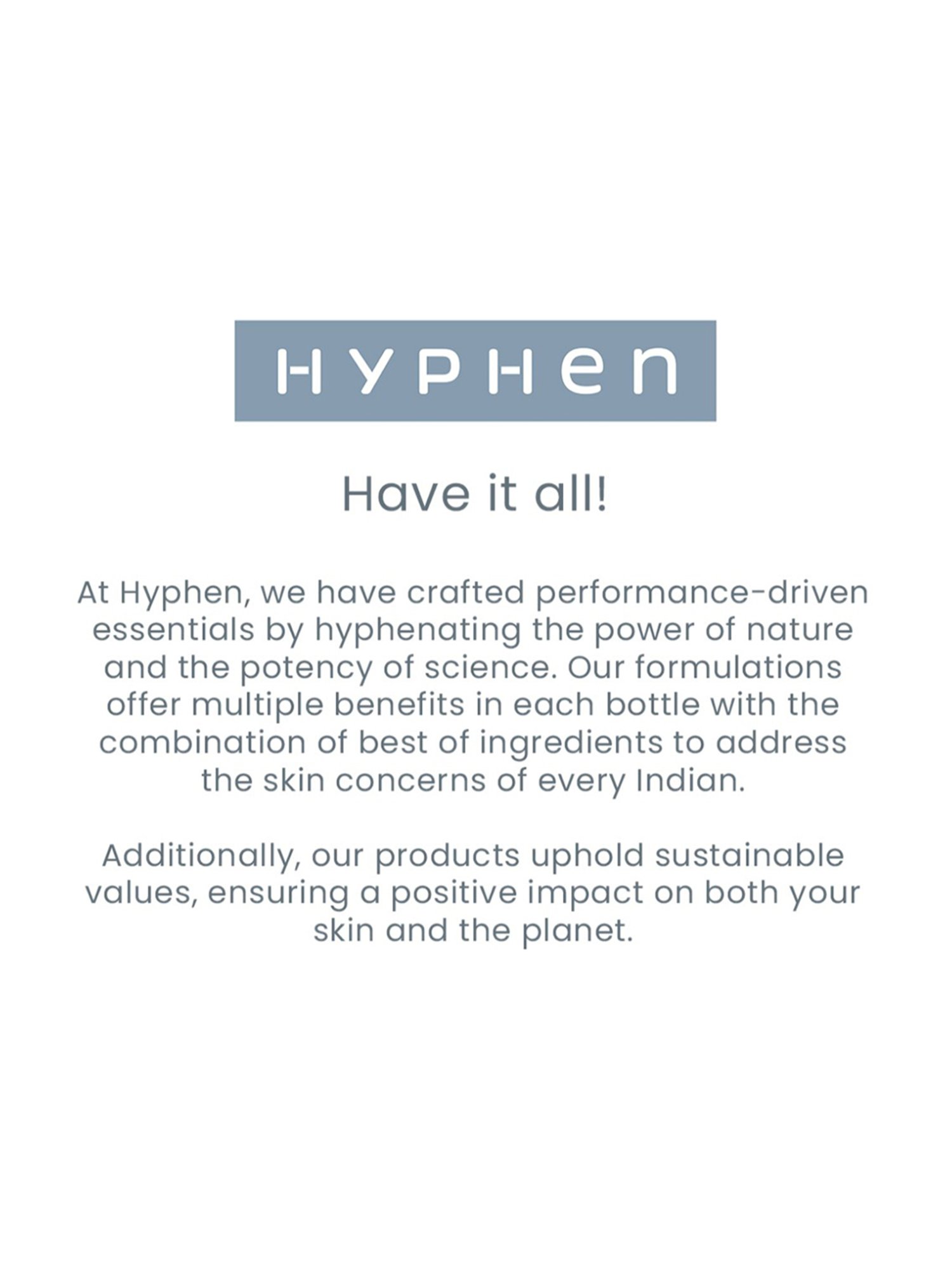 Hyphen Vitamin Infused Brightening Sunscreen SPF 50 PA++++ - 50 ml