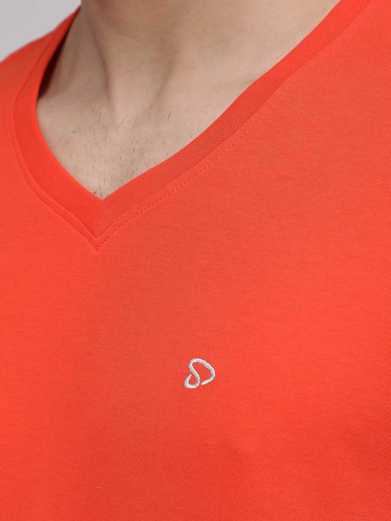 Sporto Tangerine Regular Fit T-Shirt