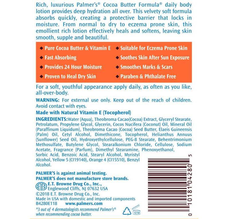 Palmers Cocoa Butter Formula Lotion Bottle - 33.8 fl oz