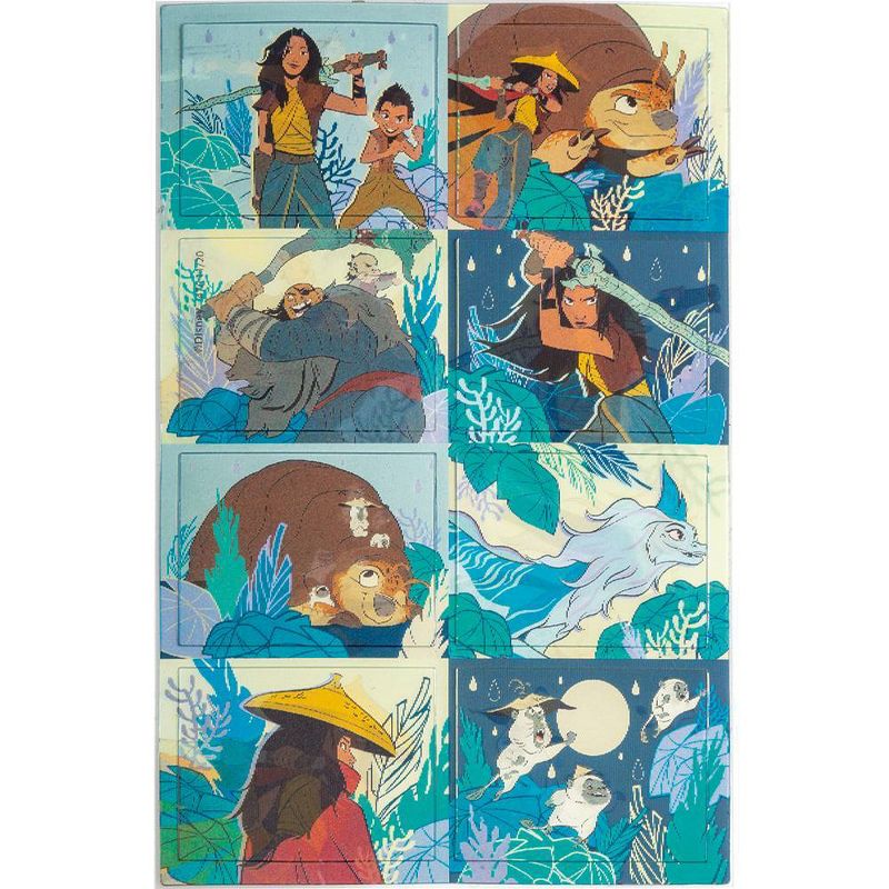 Raya and the Last Dragon 16ct Lenticular Party Favor Stickers