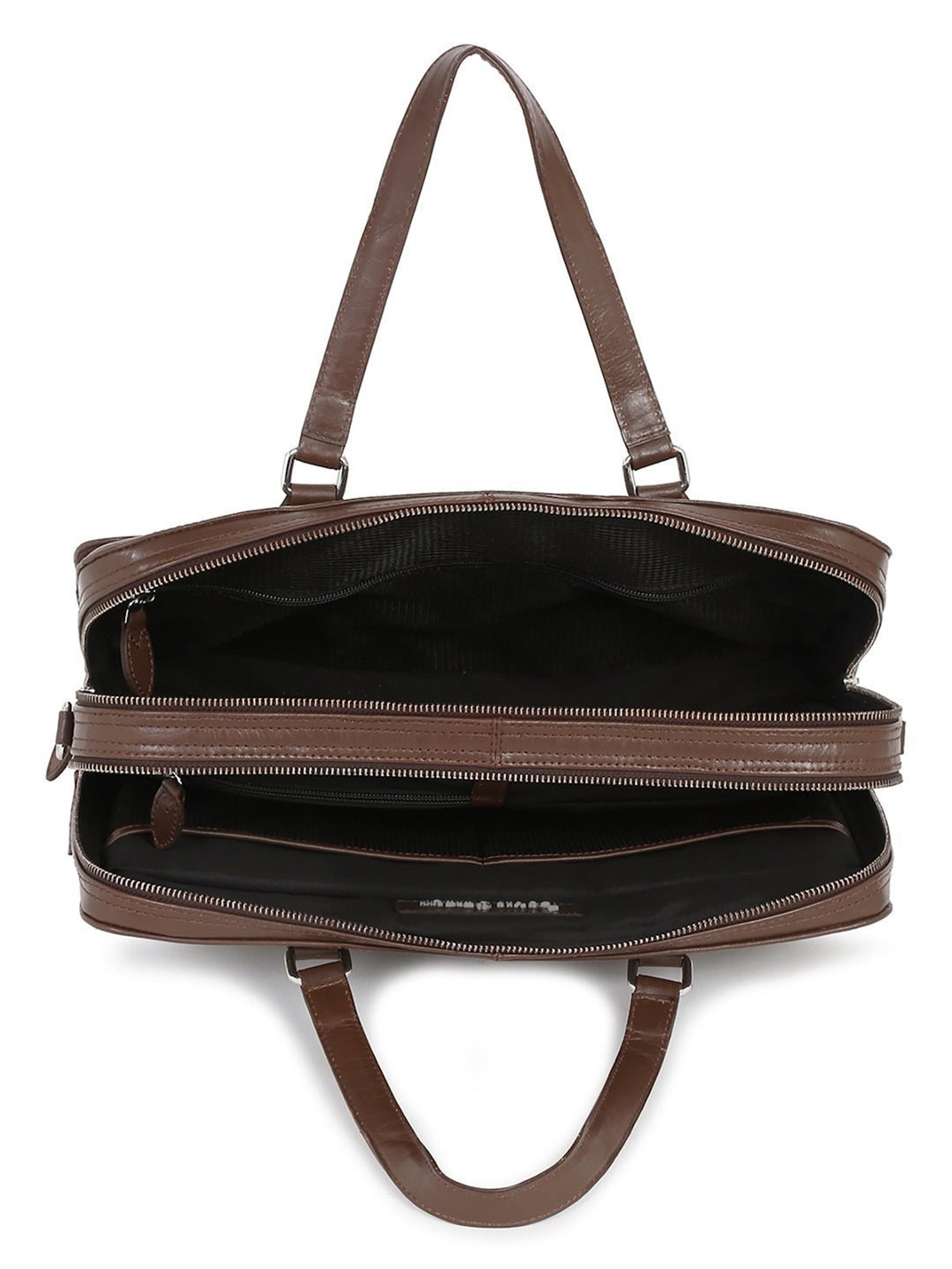 Louis Stitch Brown Leather Medium Multifunctional Executive Laptop Bag