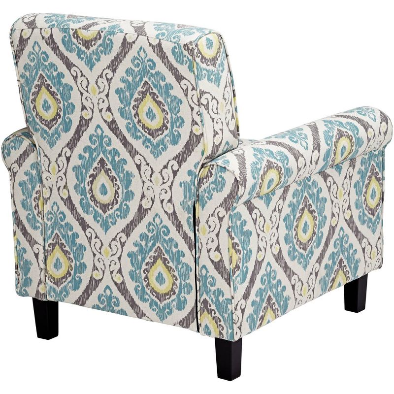 Studio 55D Lansbury Multi-Color Ikat Print Fabric Accent Chair