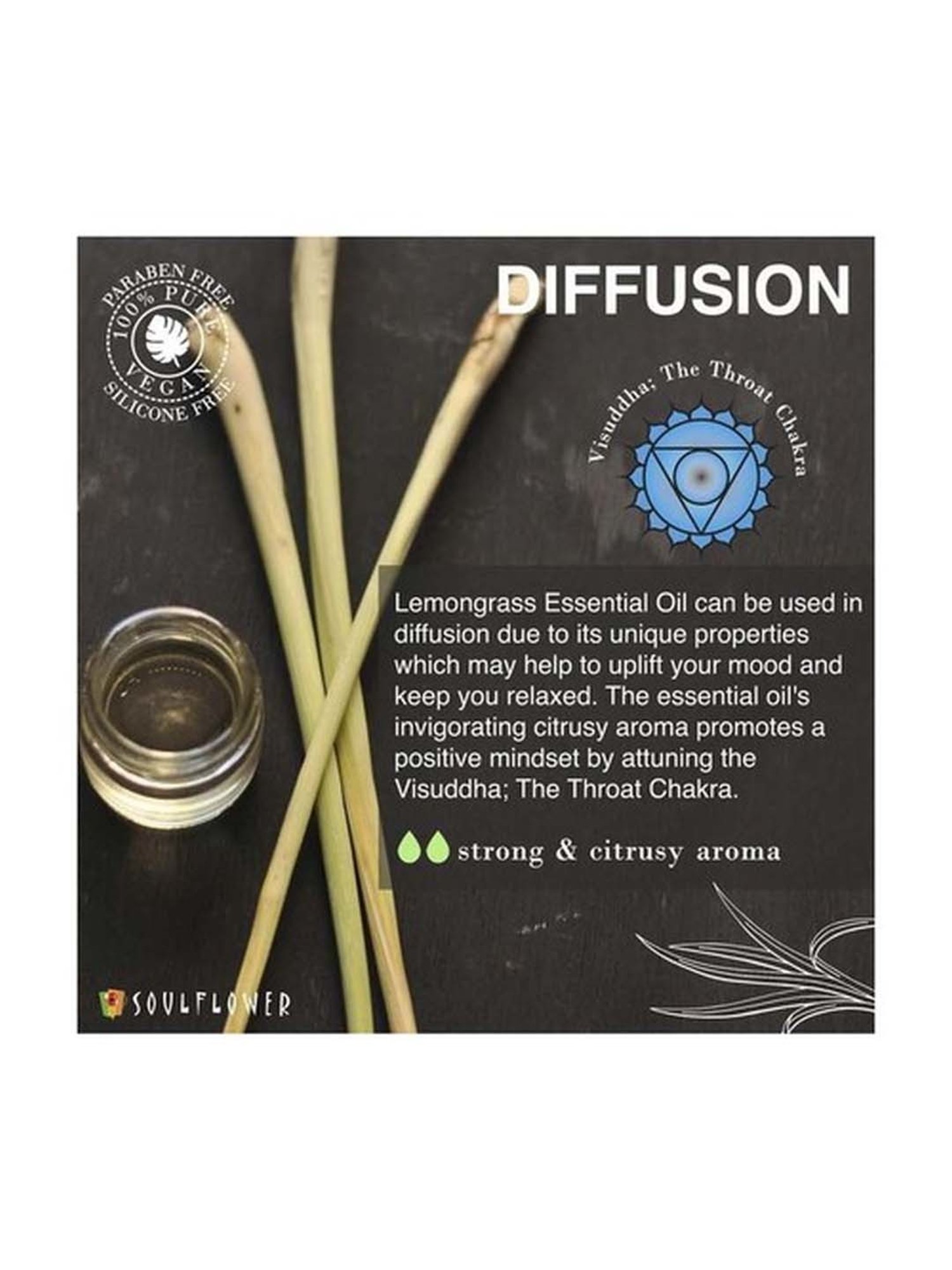 Soulflower Lemongrass Essential - Oil 30 ml