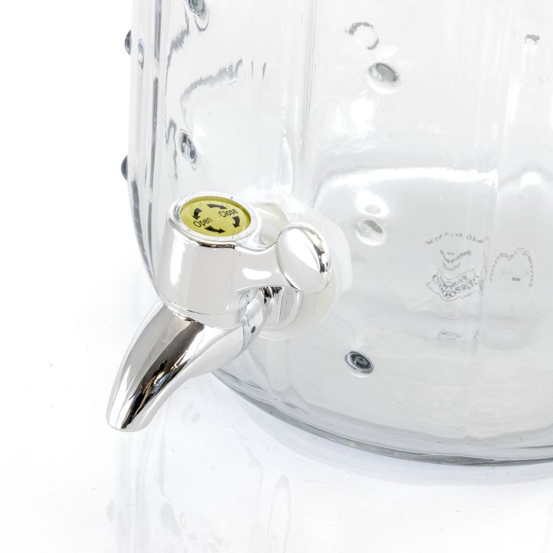 Gibson Home Cactus Cooler 1.3 Gallon Glass Drink Dispenser