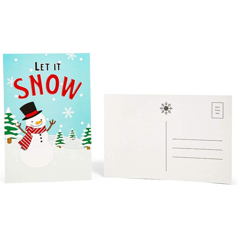 Sustainable Greetings 96-Pack Merry Christmas Holiday Postcards, 6 Holiday Designs (4 x 6 in)
