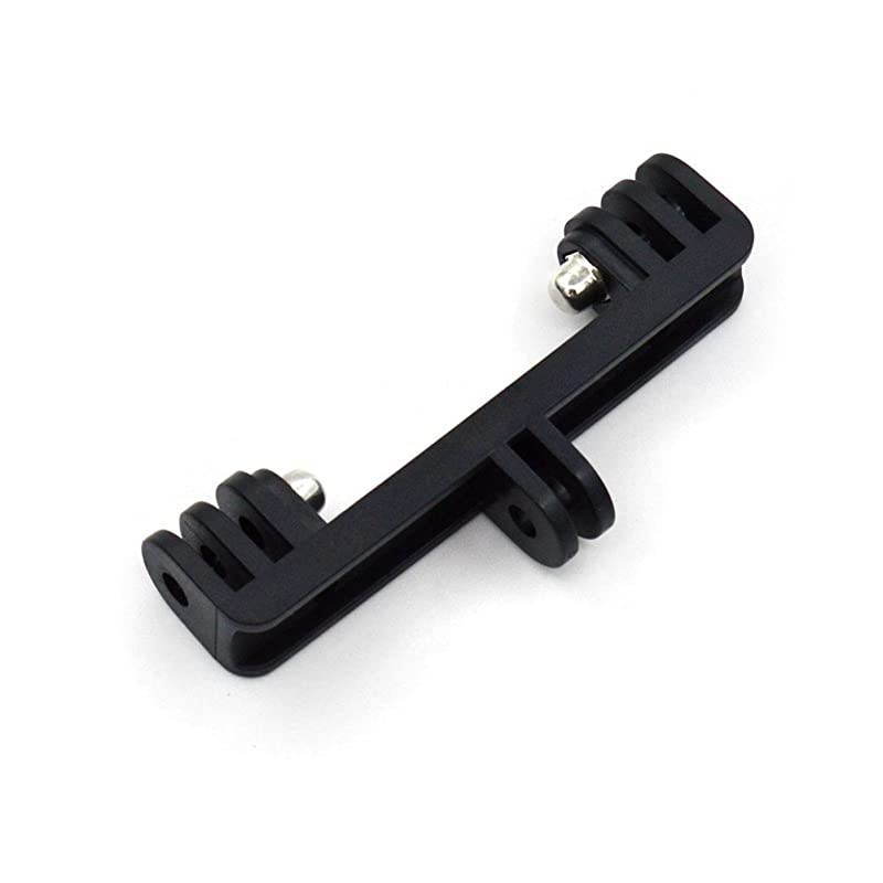 Dual Twin Mount Adapter for GoPro Hero 2 3 3+ 4 5 6 7 Compatible with Housing Handle Monopod Mount