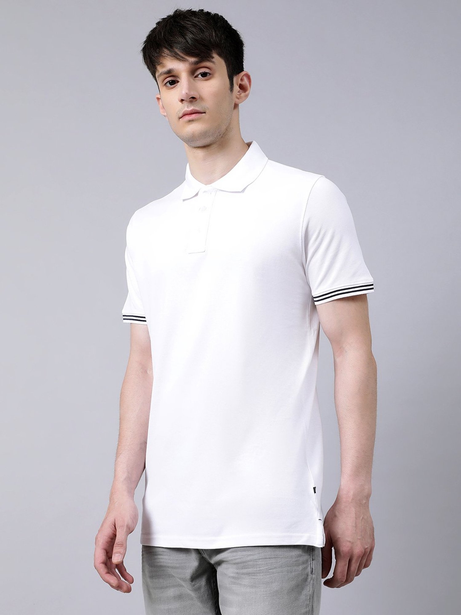 Matinique White Regular Fit Polo T-Shirt