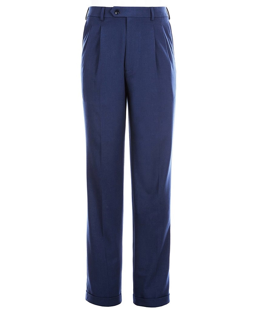 Roundtree & Yorke TravelSmart Ultimate Comfort Easy Care Pleated Dress Pants