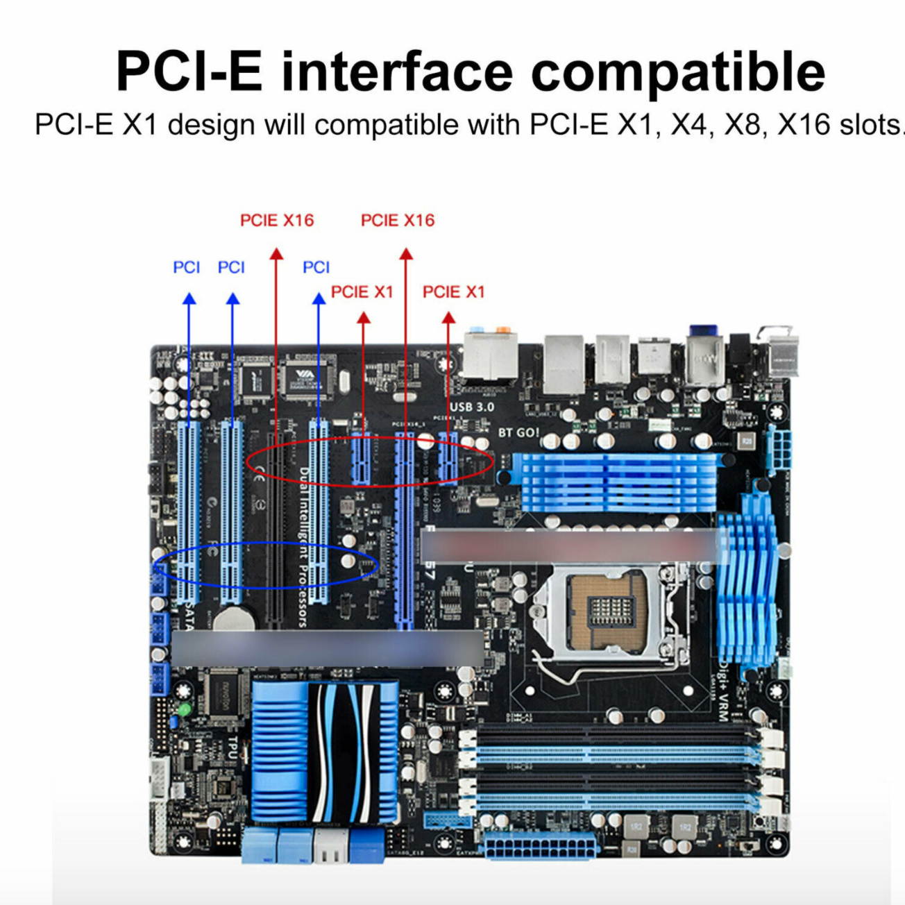 2030Mbps 5Ghz Dual Band WiFi PCIE Card PCI-E X1 Wireless Bluetooth 5.0 Adapter