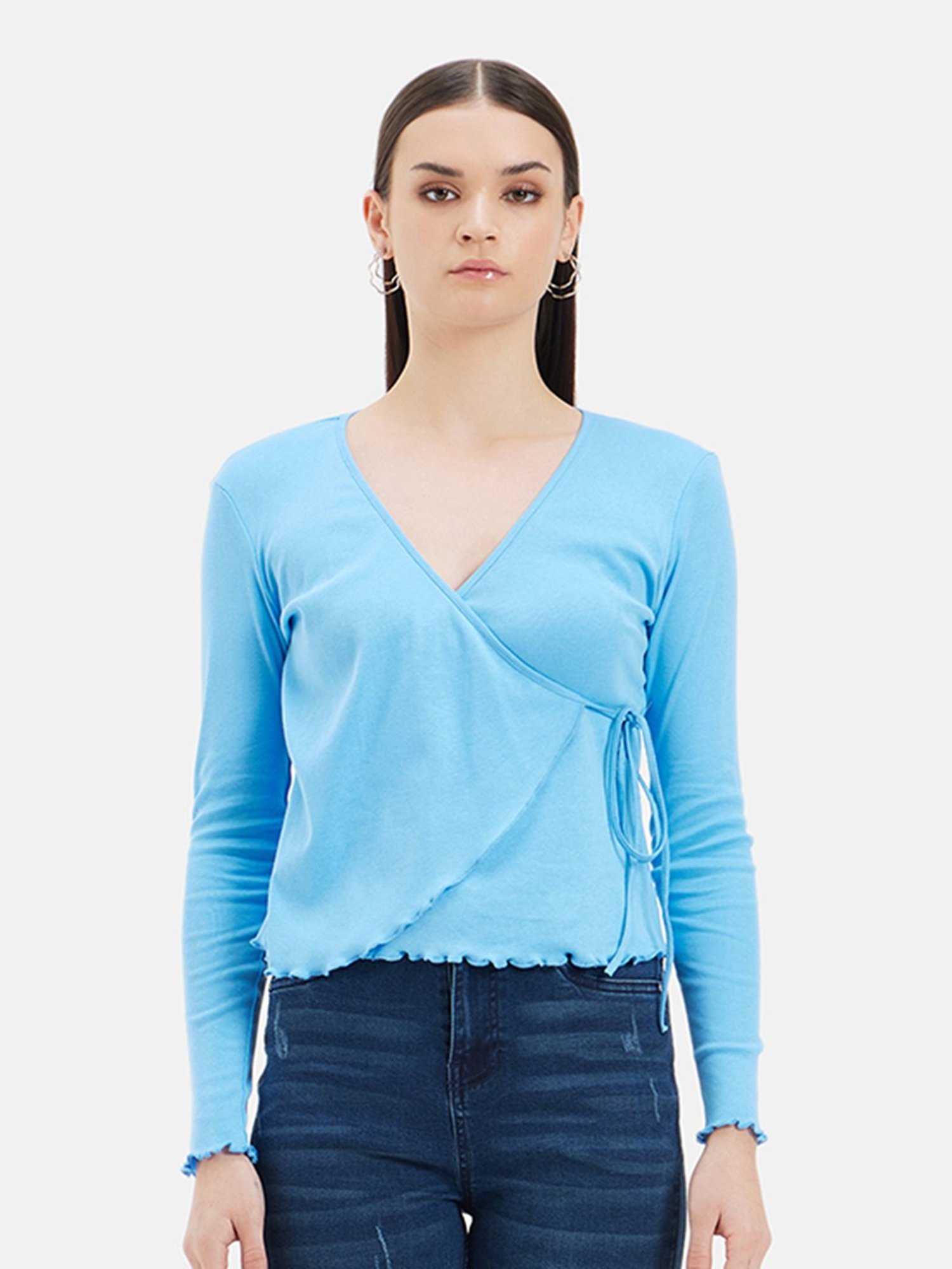Kazo Blue Regular Fit Top