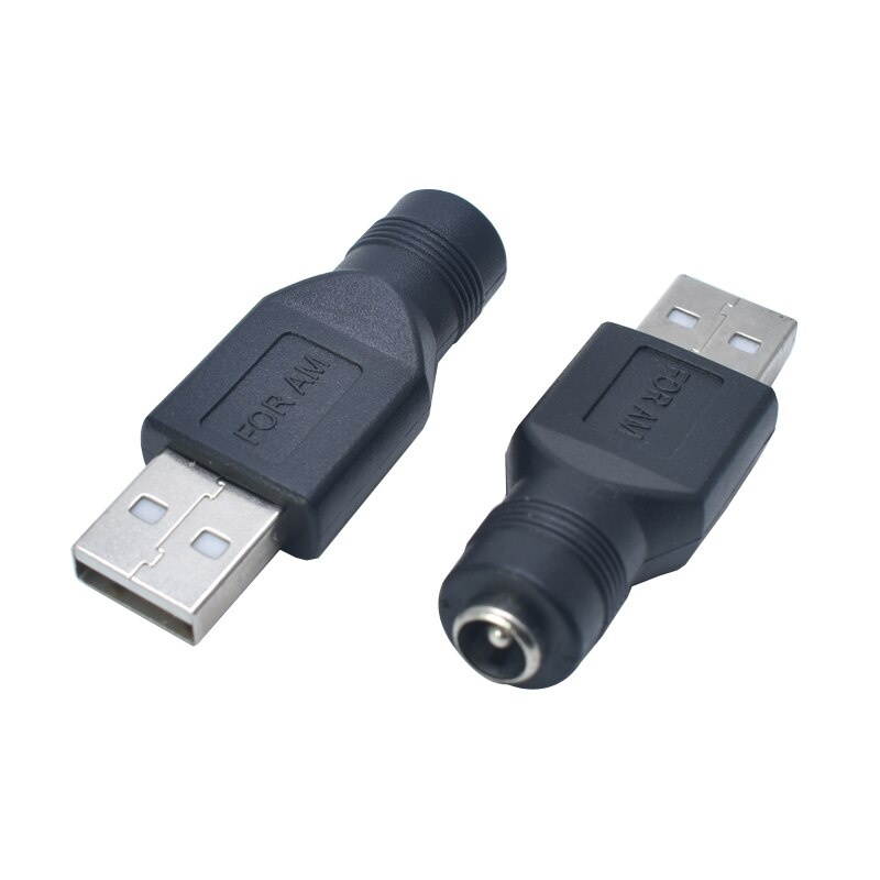1 PCS 5.5*2.1 mm female jack to 2.0 Male Plug 5V DC Power Plugs Connector Adapter Laptop PC