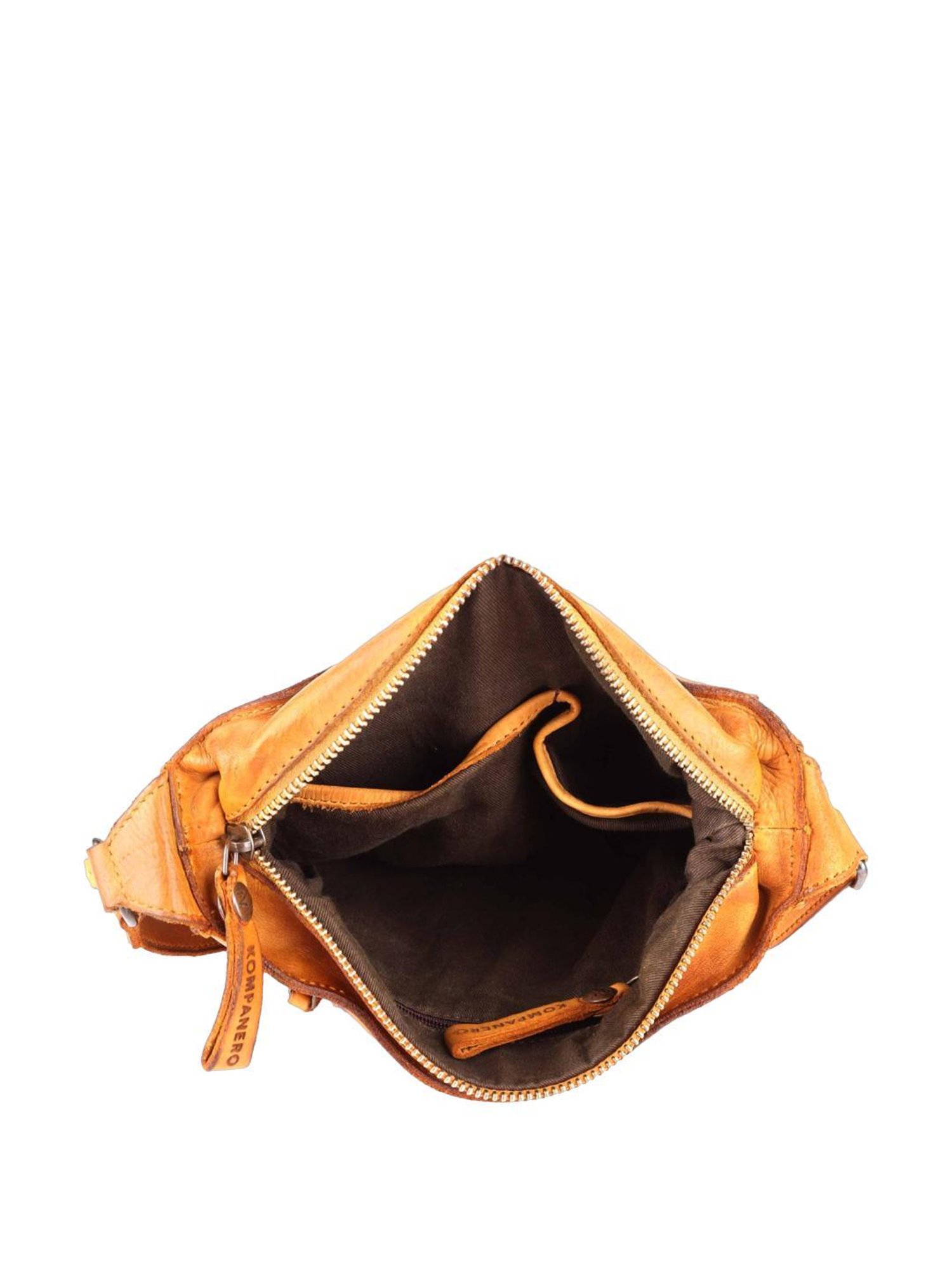 KOMPANERO Rochelle Yellow Solid Sling Handbag