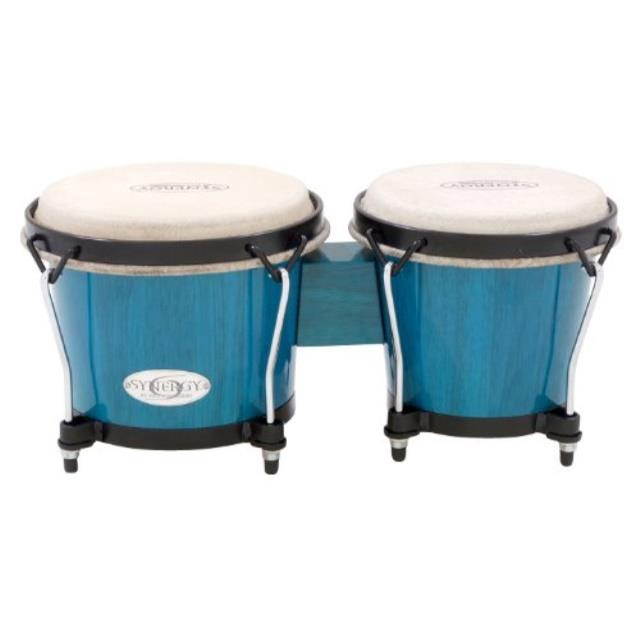Toca Synergy 6 & 6-3/4 Inch Bongos Blue