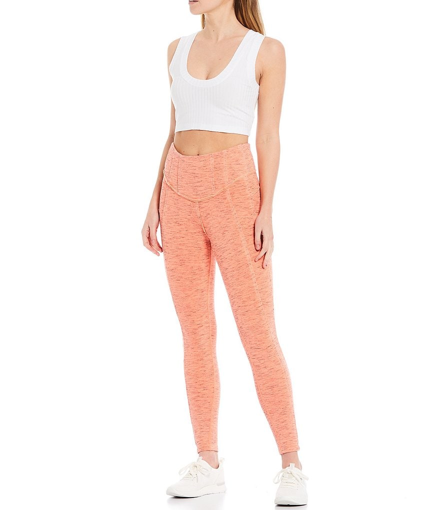Free People FP Movement Hybrid Exposed Seam Detail High Rise Leggings