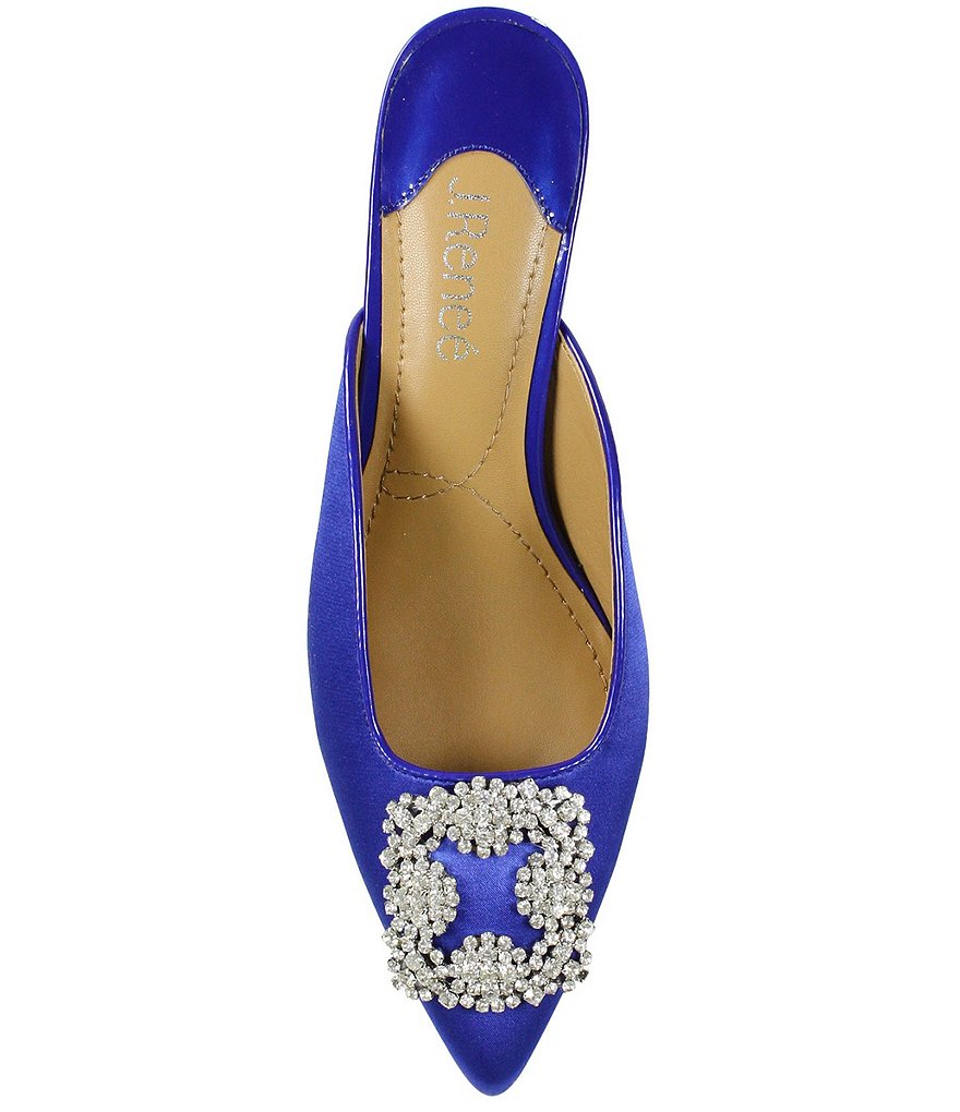 J. Renee Felecia Satin Ornament Detail Dress Mules