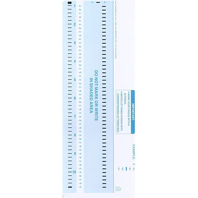 100 Sheet Pack) Compatible Survey Forms