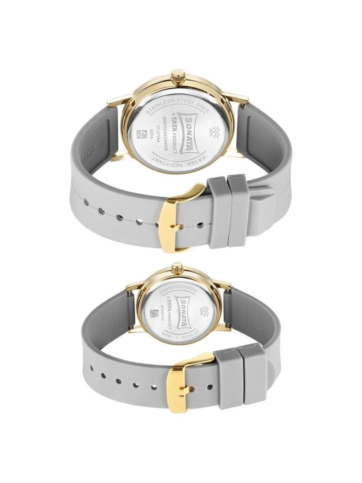Sonata 7712787046YP01P Alloy Pairs Analog Watch for Couple