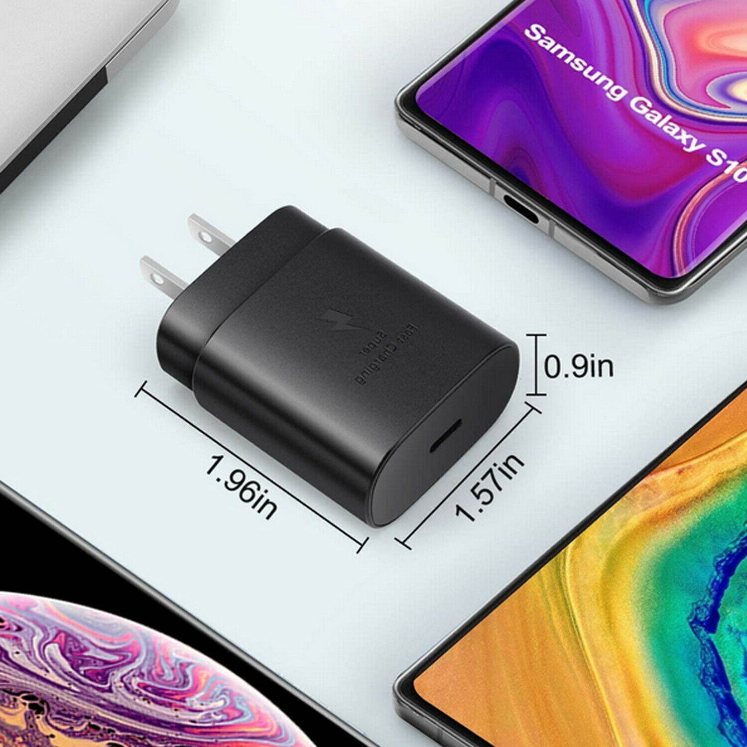 25W PD USB Type-C Fast Quick Charge Adapter For  Galaxy S21/S20 FE/S10/S9