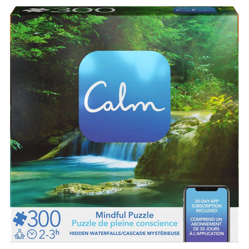 Spin Master Calm App: Hidden Waterfalls Jigsaw Puzzle - 300pc