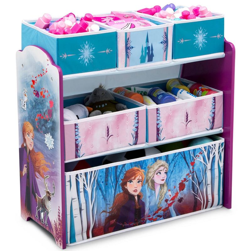 Disney Frozen 2 Design and Store 6 Bin Toy Organizer - Delta Children