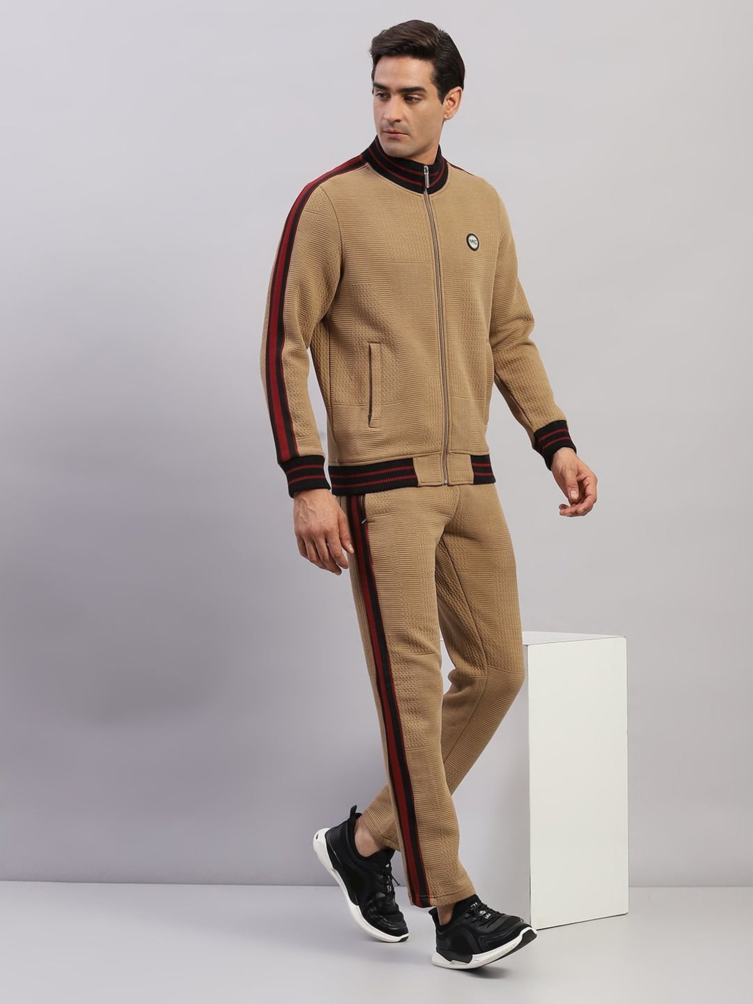 Rock.It Blue Regular Fit Printed TrackSuit