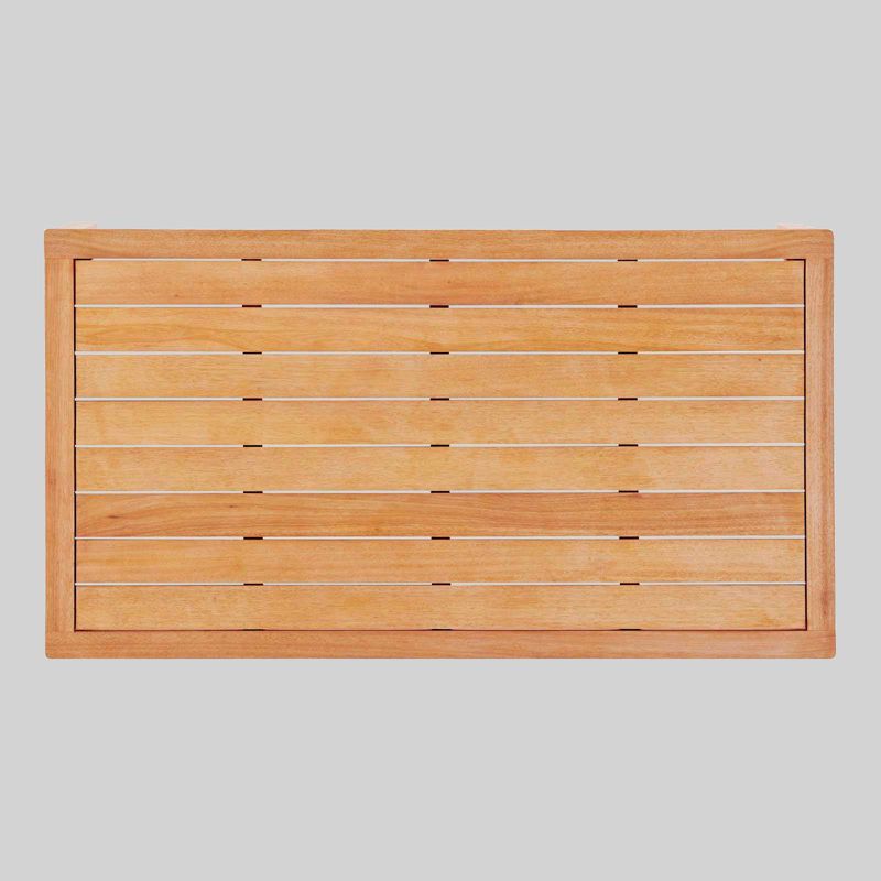 Renaissance Square Outdoor Patio Stacking Table - Gray - Vifah