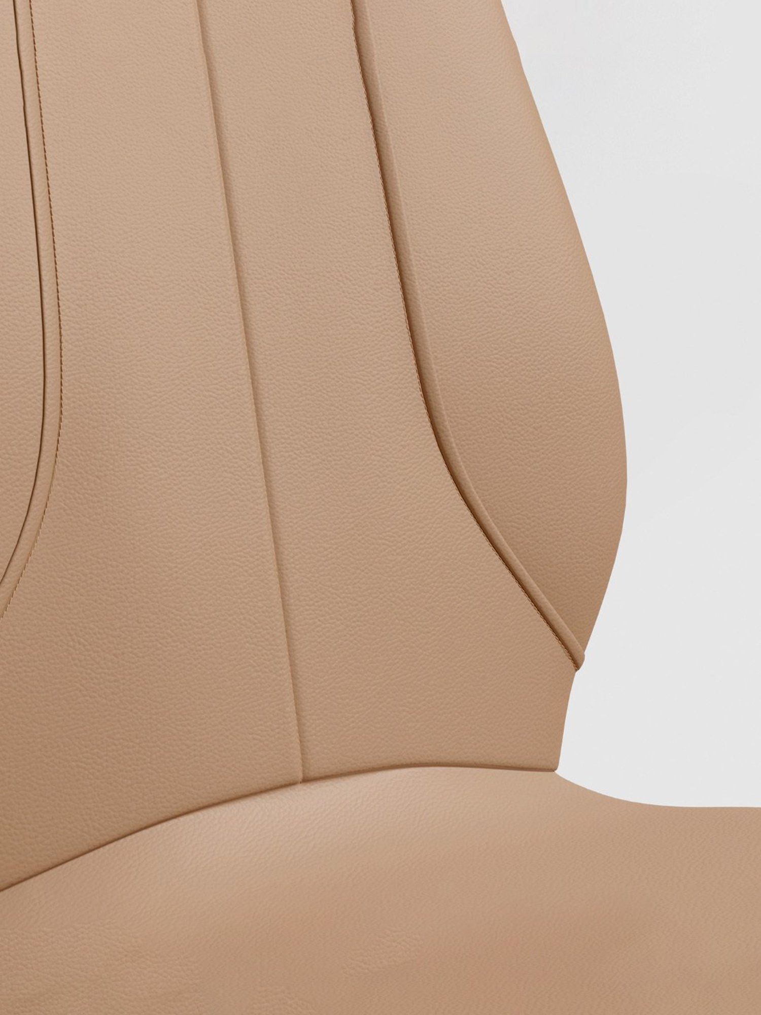 Godrej Interio Sked Beige Leather Dining Chair (Set of 2)