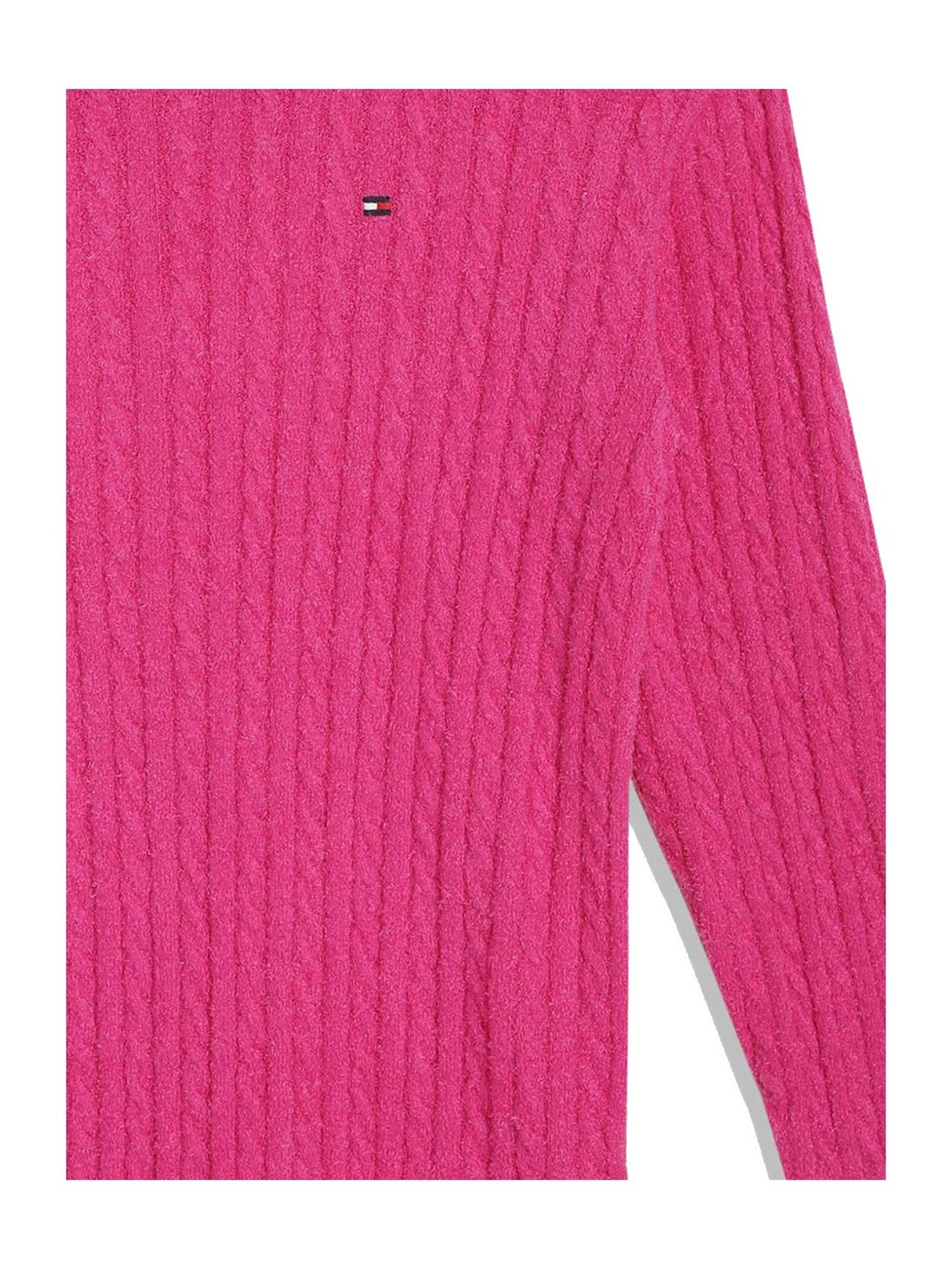 Tommy Hilfiger Kids Pink Solid Full Sleeves Dress