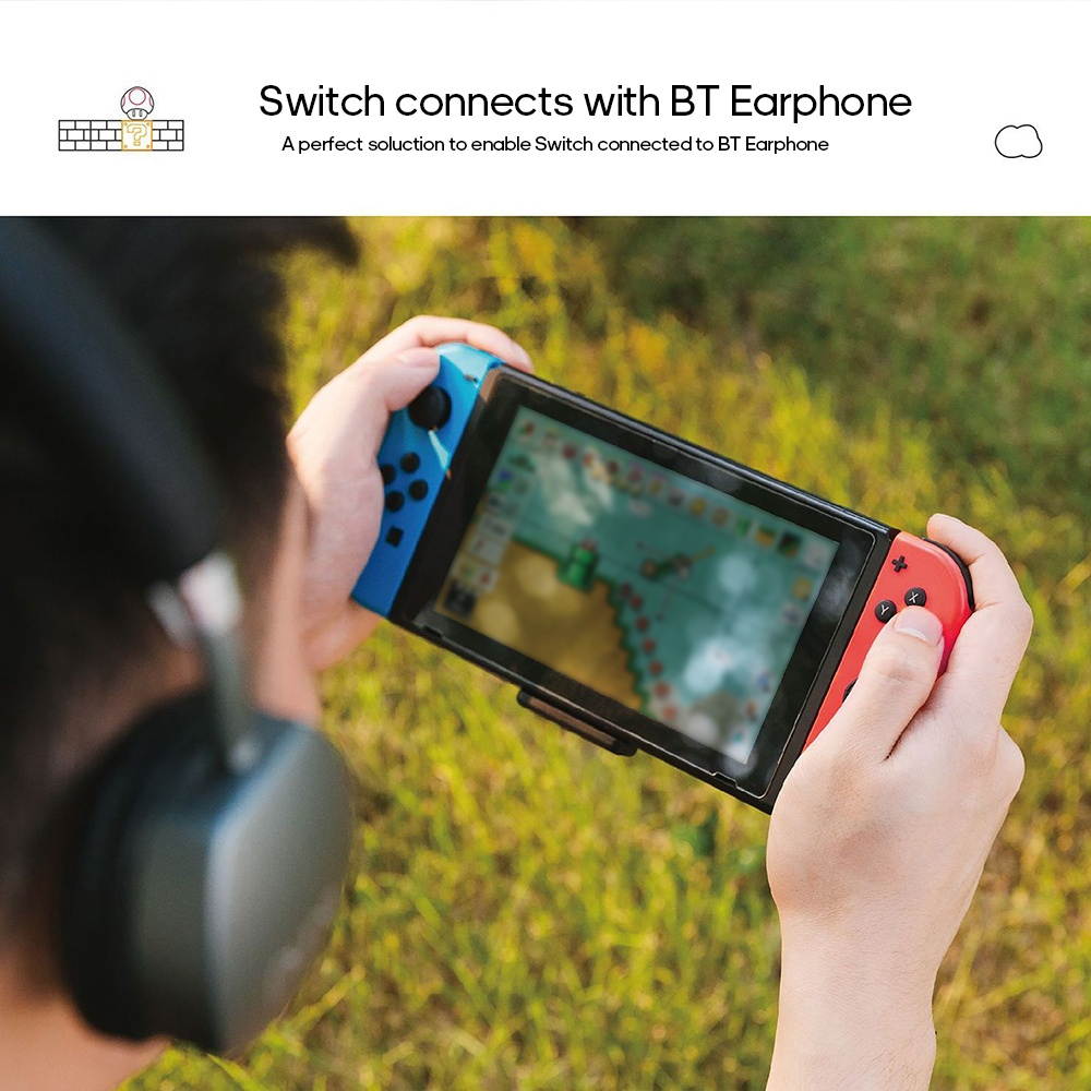 Gulikit NS07 BT Wirelessly Audio Adapter or Type-C Transmitter Compatible with Ninten-do Switch