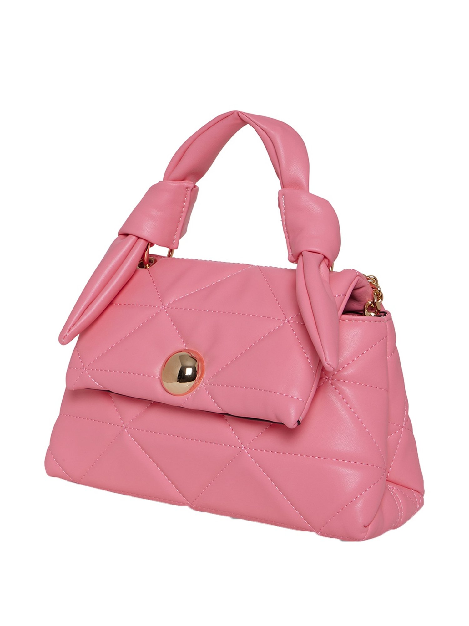 Call It Spring DAISEE670 Pink Quilted Medium Satchel Handbag