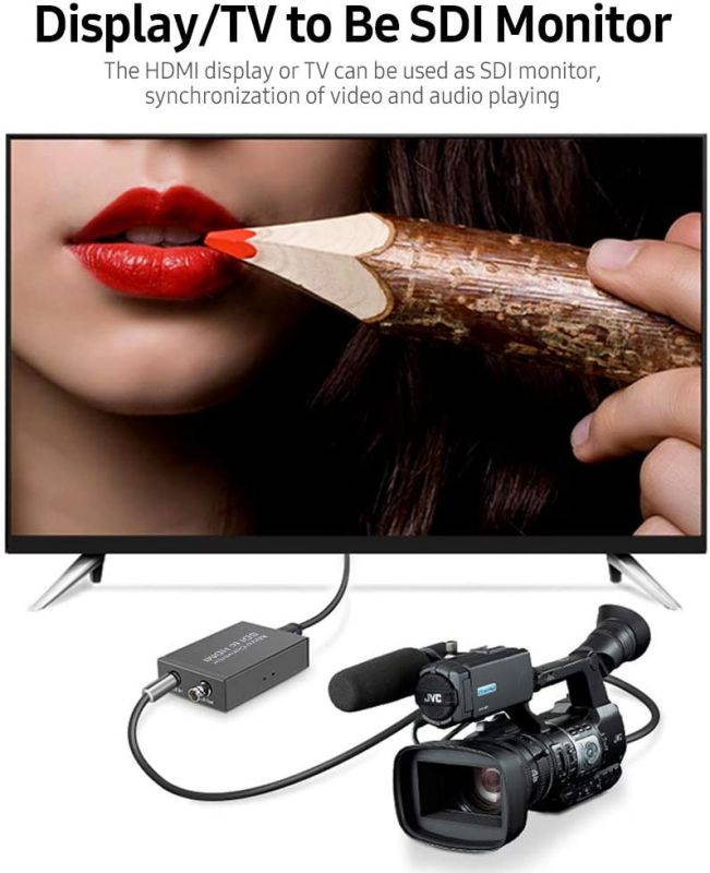 Docooler NK-M008 Micro SDI Converter SDI to HDMI/SDI to SDI 2 Routes Output Mini HD 1080P USB Powered Converter