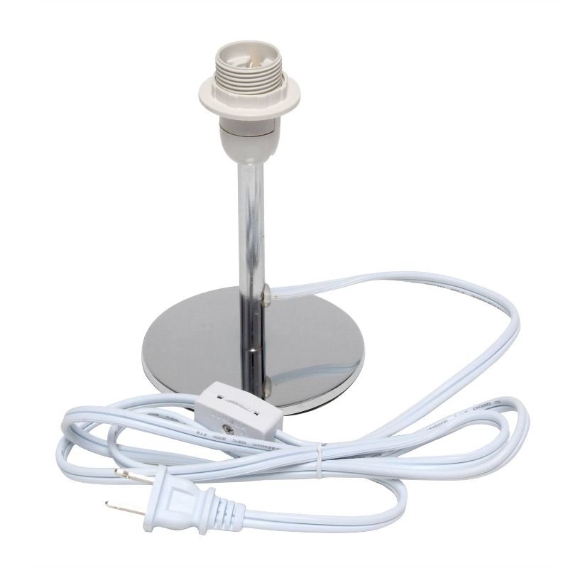 Mini Table Lamp with Angled Fabric Shade White - Simple Designs