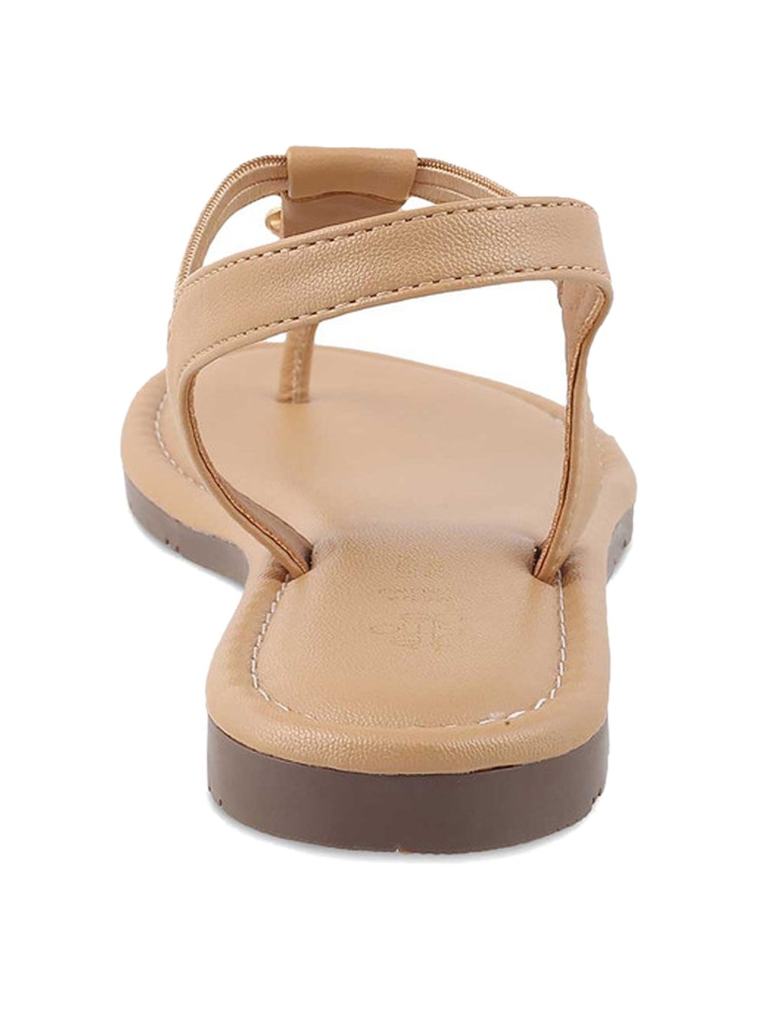 Tresmode Women's Beige Sling Back Sandals