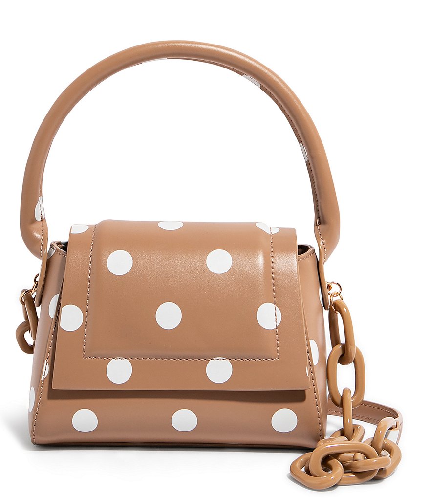 House of Want We Are Chic Polka Dot Vegan Leather Crossbody Bag
