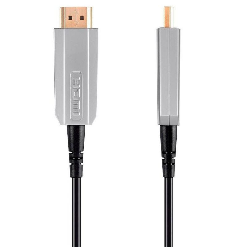 Monoprice HDR High Speed Cable - 60ft - Black, for HDMI-Enabled Devices - 4K @ 60Hz, HDR, 18Gbps, Fiber Optic, AOC, YUV 4:4:4, CMP - SlimRun AV Series