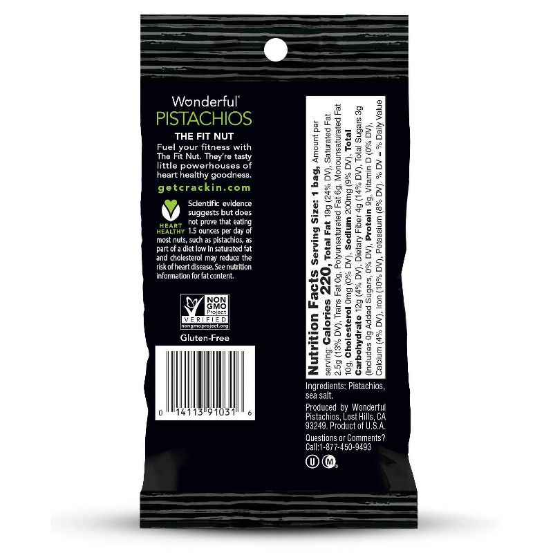 Wonderful Roasted & Salted Pistachios - 2.75oz