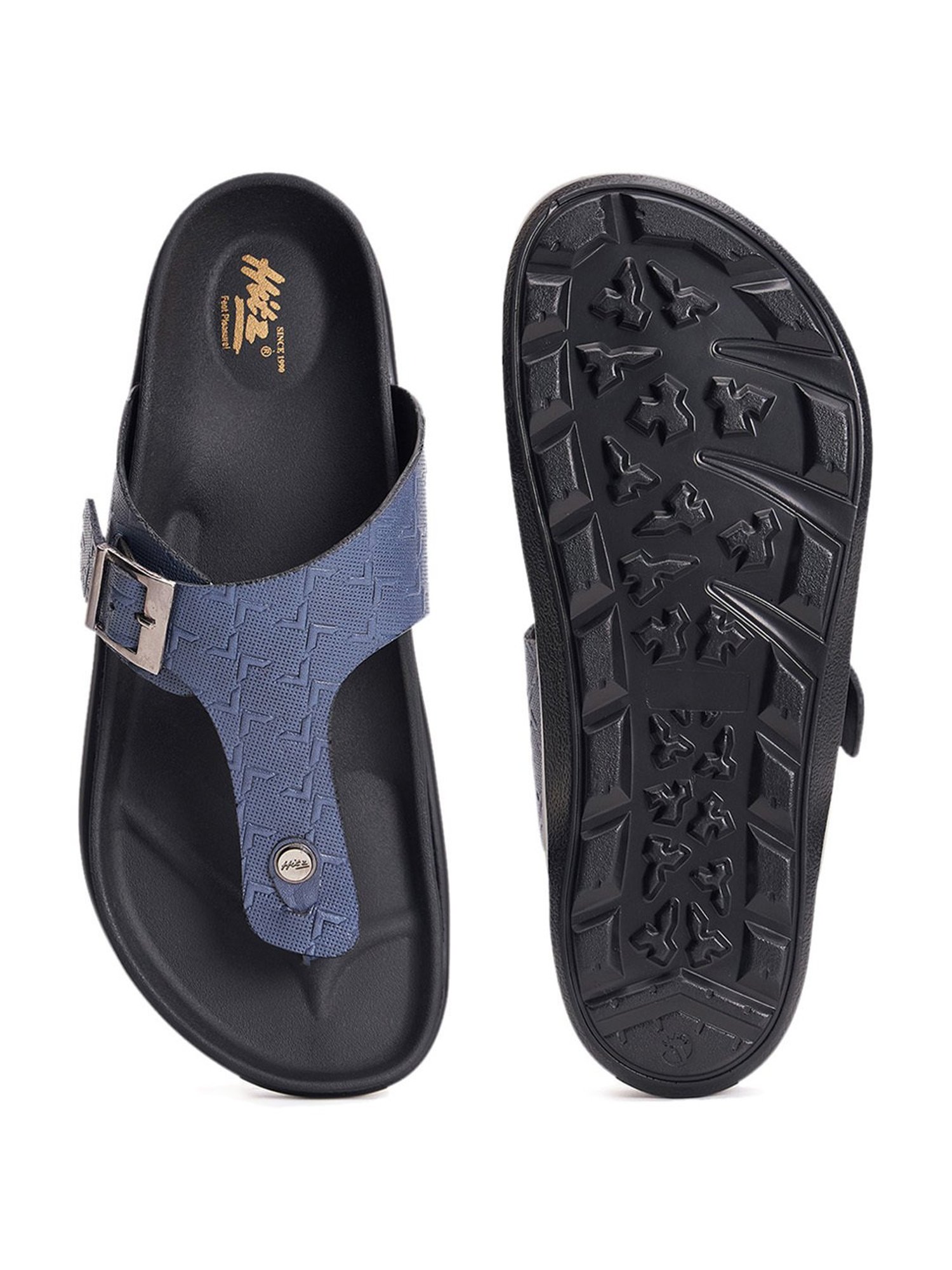 Hitz Men's Blue Thong Sandals