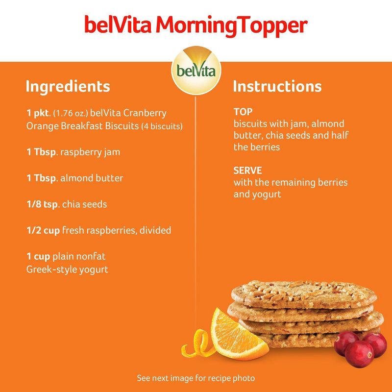 belVita Cranberry Orange Breakfast Biscuits - 5 Packs